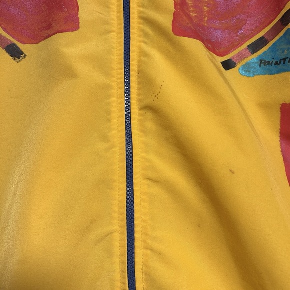 Ann Original Seattle Men's Jacket Hooded 80s Hand Painted Abstract OSA Oversized - Picture 14 of 14